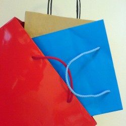 Empty shopping bags